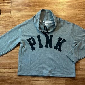 Pink Cropped Sweatshirt